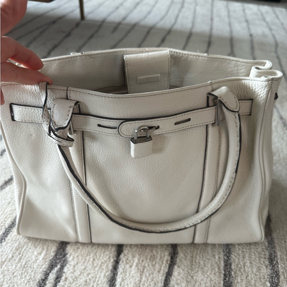 Ann Taylor Cream leather Shoulder Bag - Picture 8 of 8